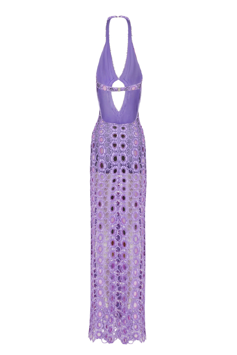 lilac embellished maxi dress Lilac Embellished Fitted Dress 37231