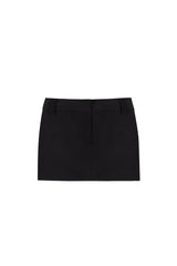 LOW WAIST BLACK MINI SKIRT