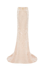 LOW RISE SEQUIN MAXI SKIRT