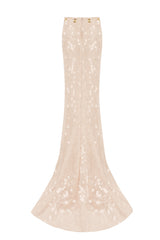 LOW RISE SEQUIN MAXI SKIRT