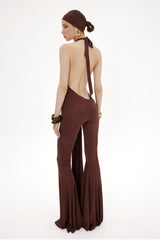 PLUNGING V NECK JUMPSUIT