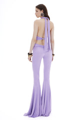 LILAC CROP TOP WITH EPOXY ACCESSORIES