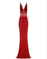 CORSET DETAILED MAXI DRESS