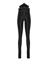 HIGH WAIST SATIN JERSEY PANTS