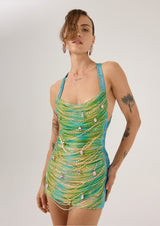 HAND MADE GRADIENT MINI DRESS