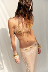 METALLIC SPIRAL SUN BRA