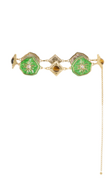 FARDA SUN BELT WITH ENAMEL DETAILS