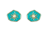 FARDA SUN EARRINGS WITH ENAMEL DETAILS