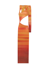 ONE SHOULDER SUNSET MAXI DRESS